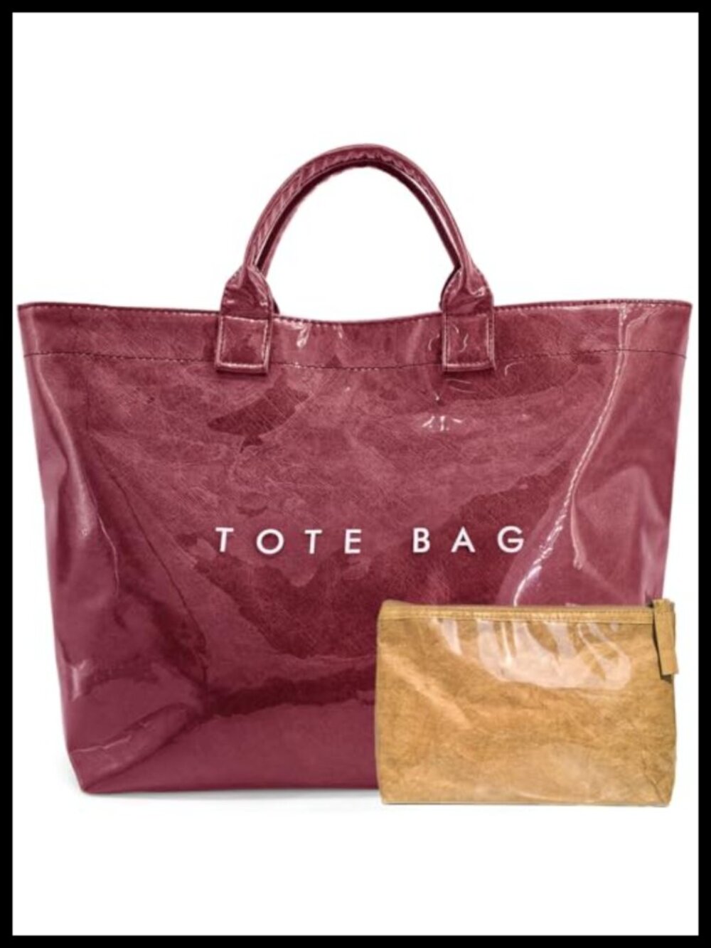 PVC Tote Bag for Women Large Capacity Hobo Handbag Work Shopping Travel Gift